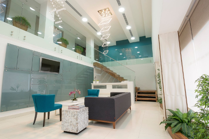 Reception area at DHI PANAMA.